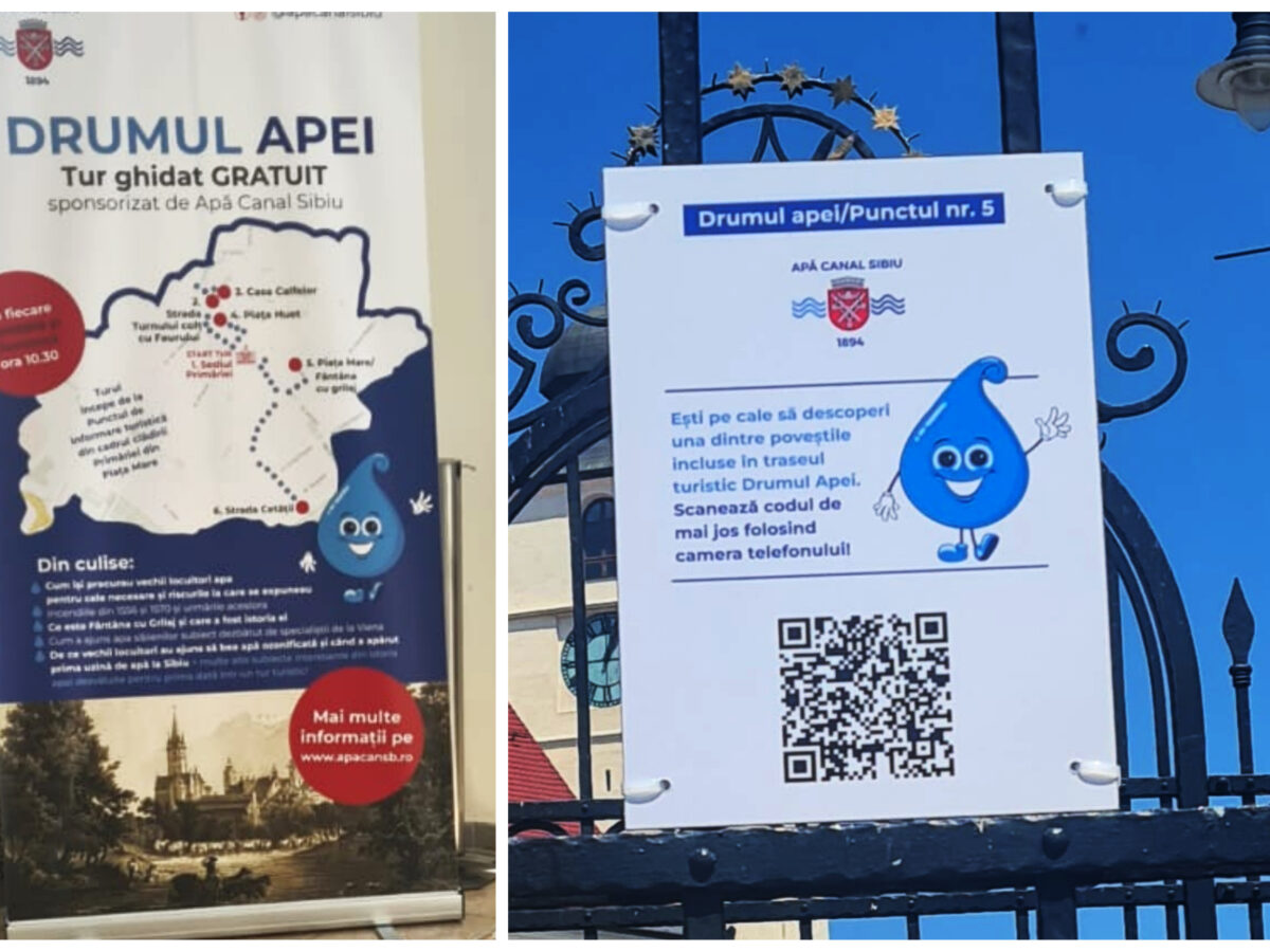 drumul apei - apă canal sibiu lansează primul său traseu turistic ghidat cu coduri qr prin oraș