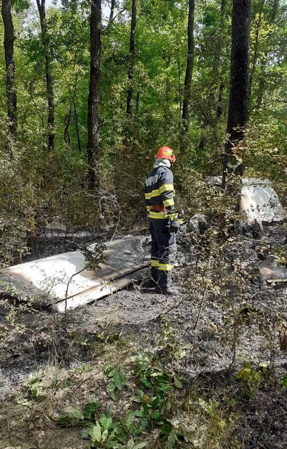 foto avion prăbușit la giurgiu – două persoane au murit