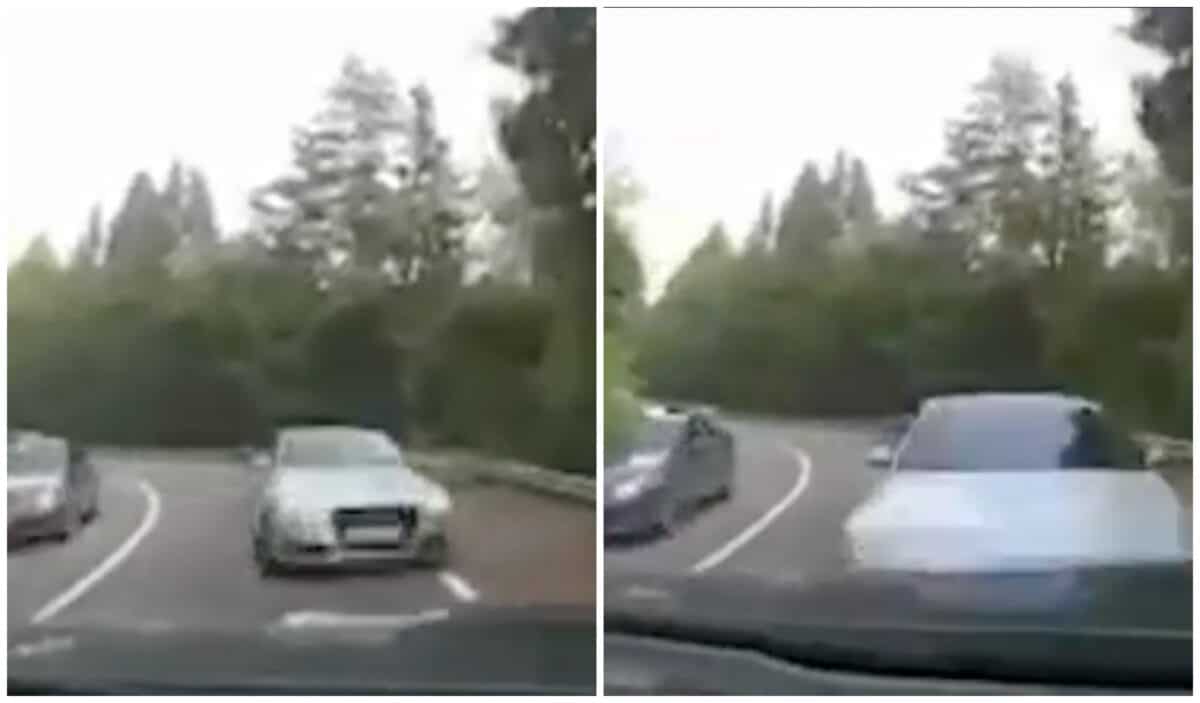 video: accidentul de duminică de pe transfăgărășan, surprins de camera de bord - impactul a fost violent