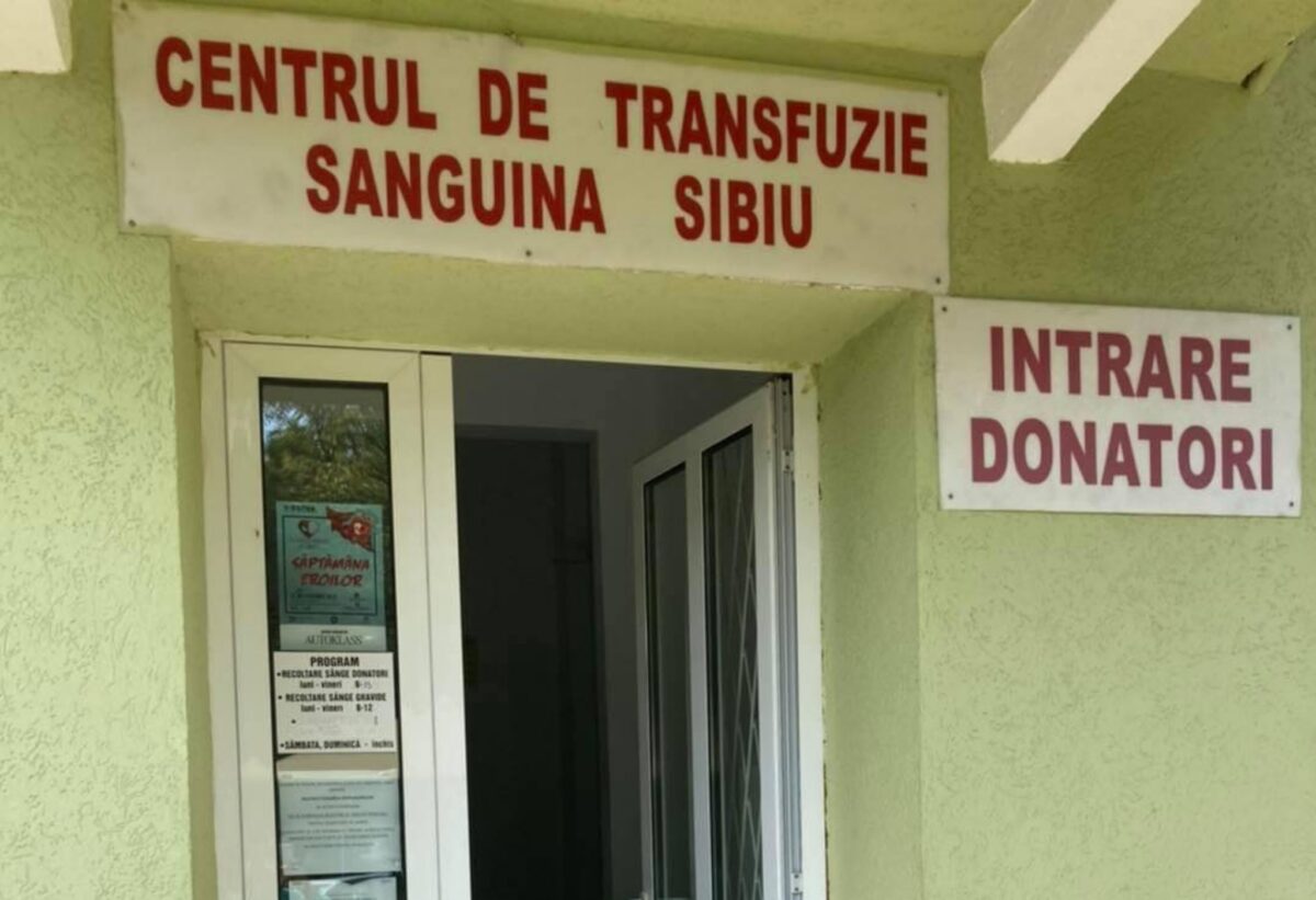 centrul de transfuzie din sibiu, apel la donatori - „este nevoie de sânge” 