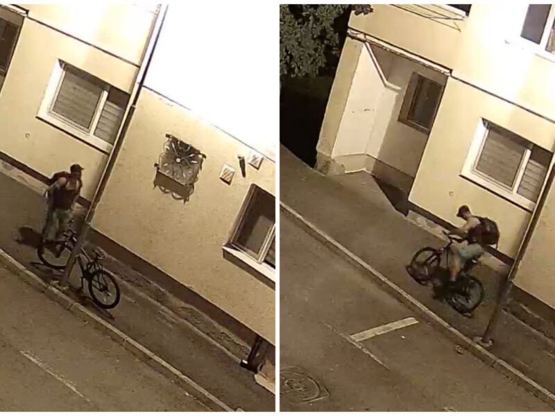 video: polițiștii cer ajutorul sibienilor pentru a prinde un hoț care a furat o bicicletă în iunie