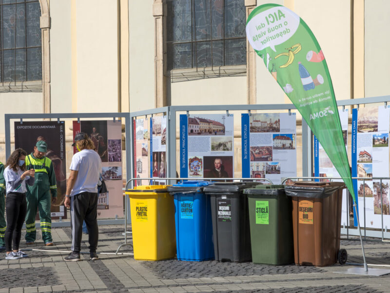 sibienii s-au educat: cât la sută din deșeurile aruncate de sibieni la gunoi merg la reciclare