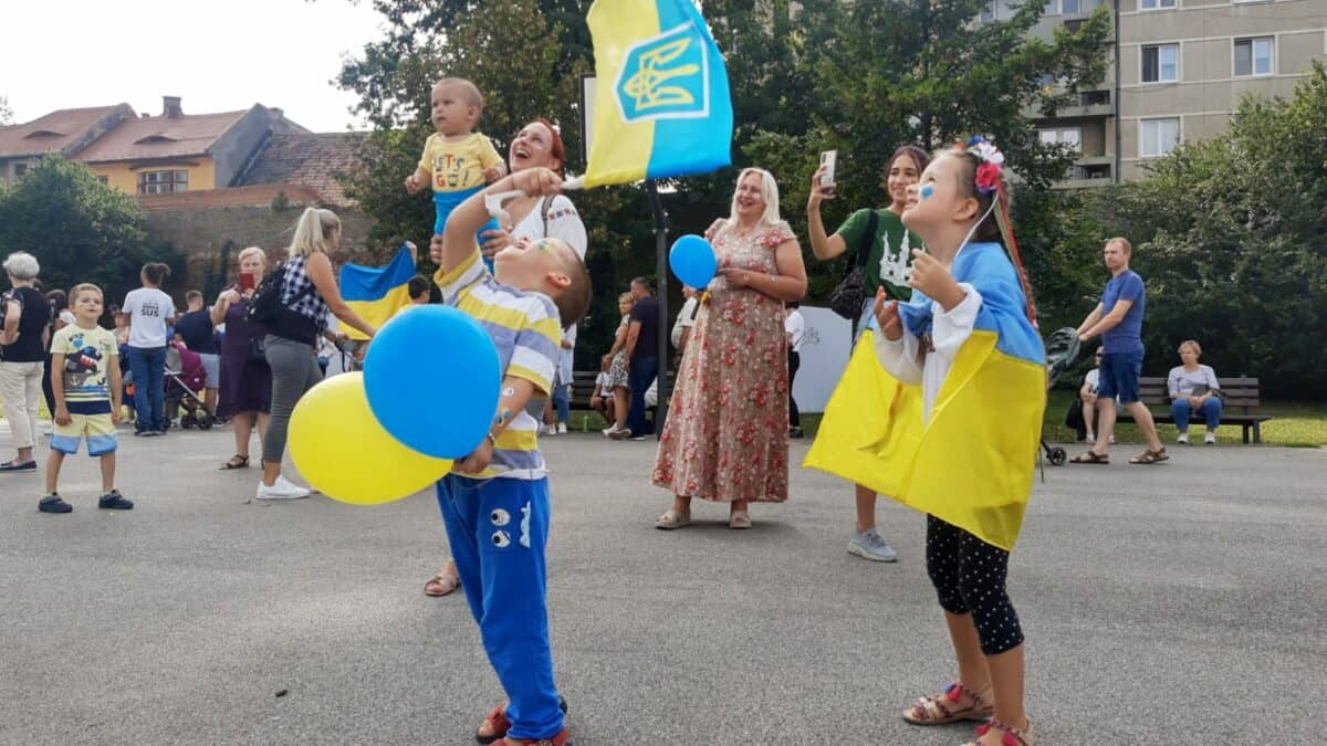 Ziua Independenței Ucrainei sărbătorită la Sibiu - VIDEO FOTO