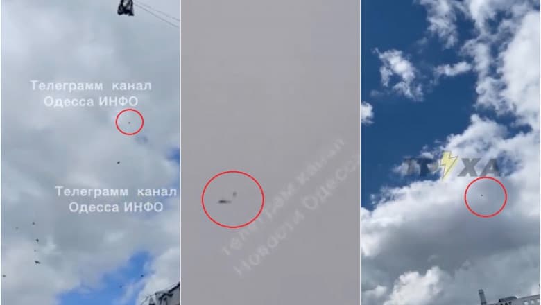 video odesa atacată de militarii ruși cu drone kamikaze