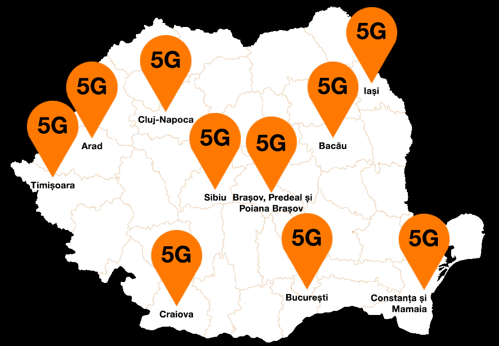 Orange anunță că a extins rețeaua 5G și la Sibiu