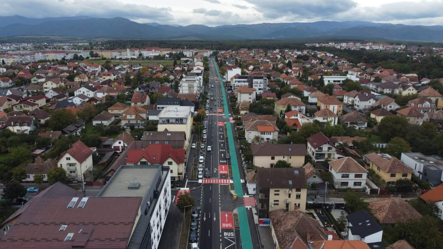 VIDEO FOTO Calea Dumbrăvii e gata de redeschiderea oficială - Marcajele rutiere au fost finalizate - Cum circulăm în zonă de la 1 octombrie