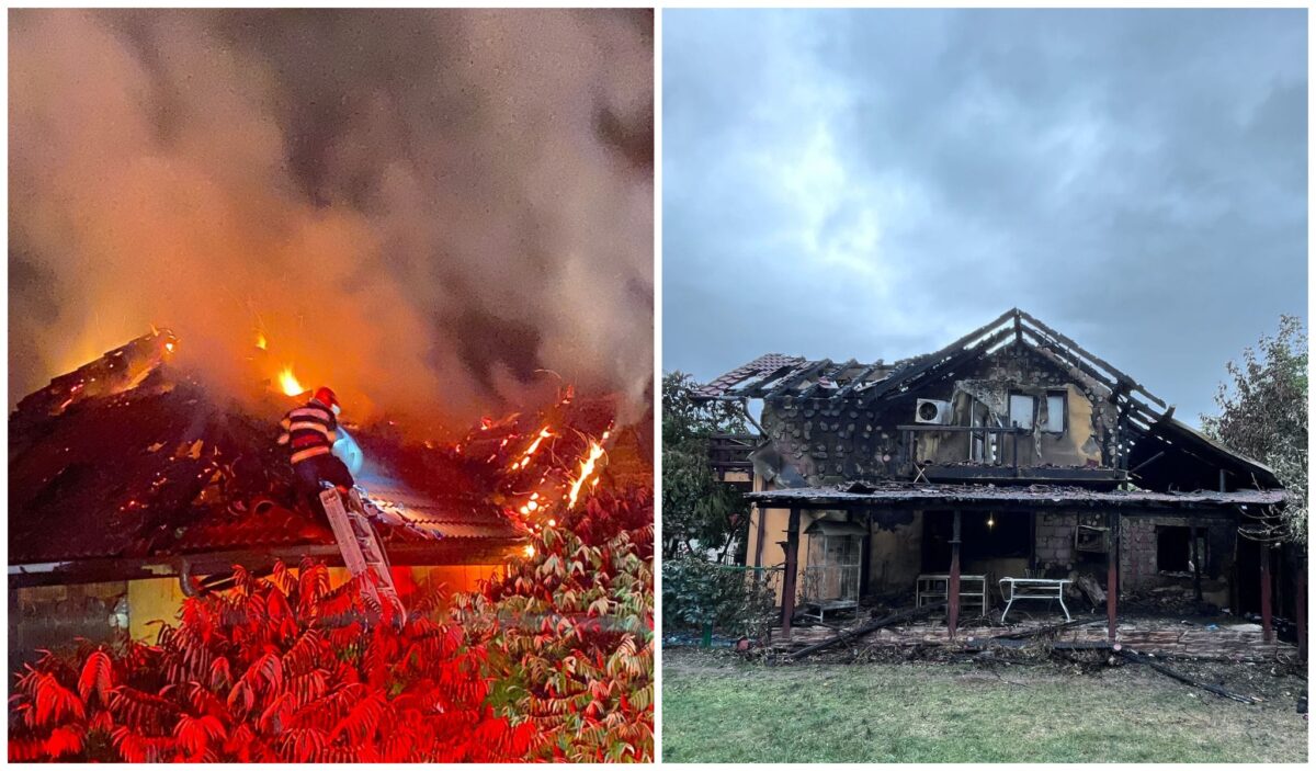 pompierul piroman a incendiat casa din șura mare din răzbunare - fosta soție și cei trei copii au rămas fără locuință