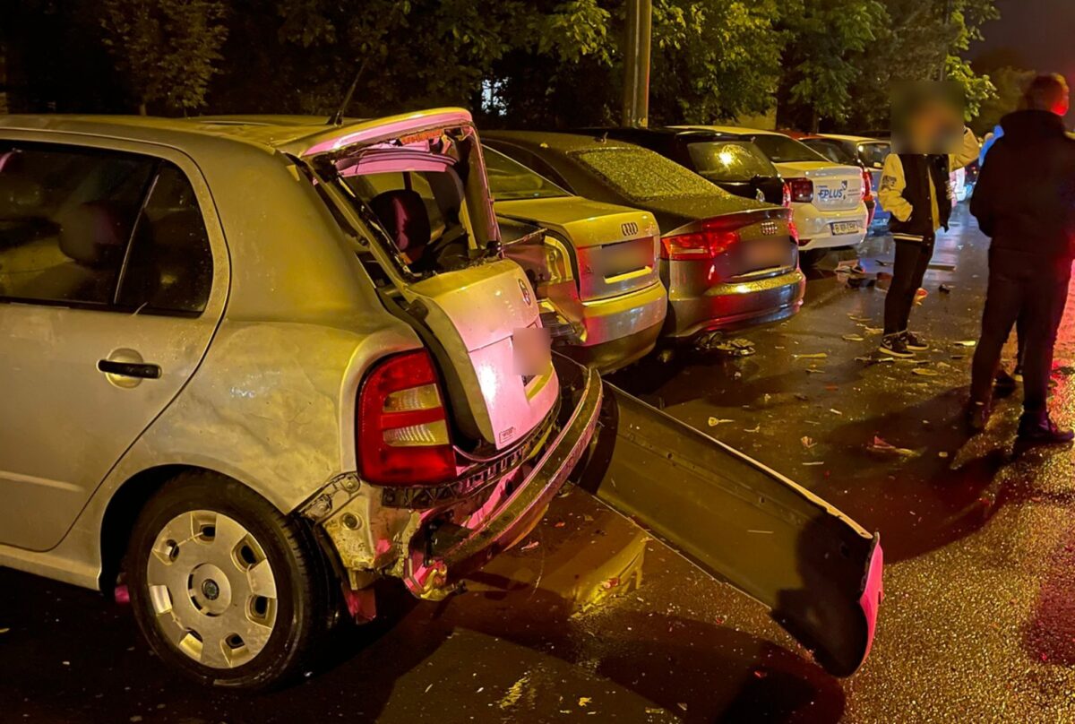 trei mașini avariate în mediaș din cauza unui șofer care a adormit la volan - poliția l-a amendat