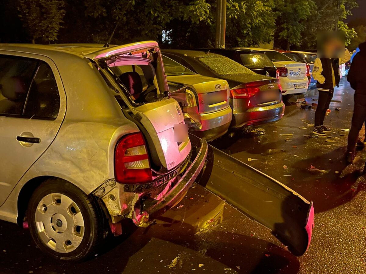trei mașini avariate în mediaș din cauza unui șofer care a adormit la volan - poliția l-a amendat