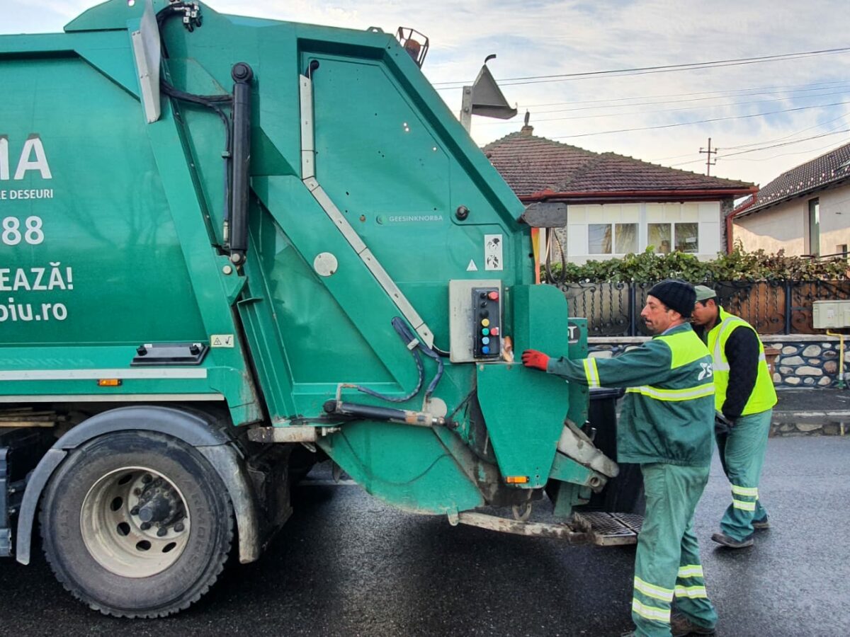 Scade taxa de colectare și transport a gunoaielor, în județul Sibiu. Nu mai sunt incluse cheltuielile pentru depozitare