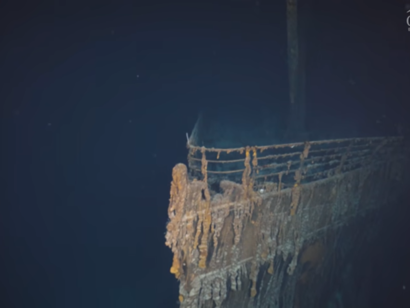 video cum arată titanicul scufundat acum 110 ani în oceanul atlantic