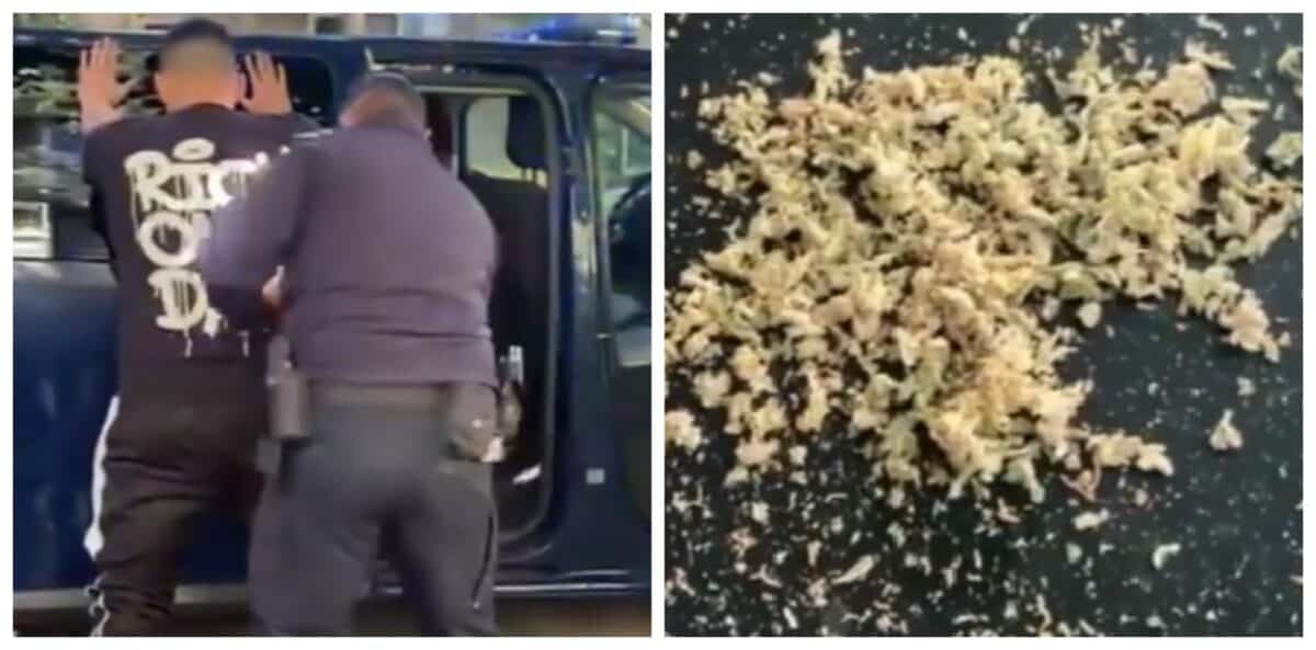 video prinși cu droguri în husa telefonului de un jandarm aflat în timpul liber - tinerii din vâlcea au fost reținuti