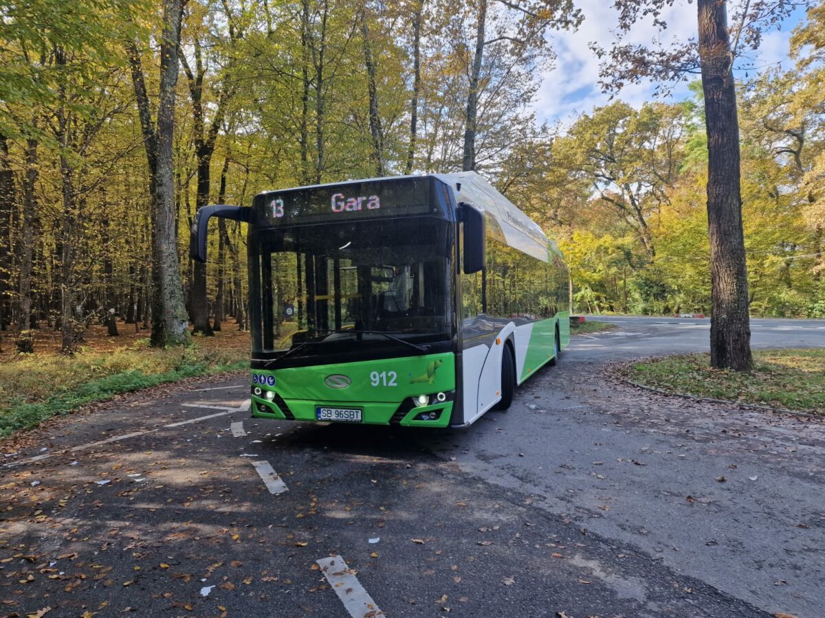 Sibienii circulă de luni cu noile autobuze electrice din flota Tursib