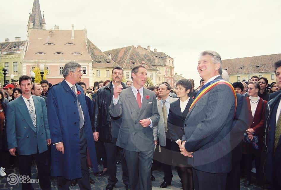 EXCLUSIV - Imagini document în premieră - Vizita Prințului Charles la Sibiu în noiembrie 1998 - Atunci s-a îndrăgostit de Transilvania - Galerie foto