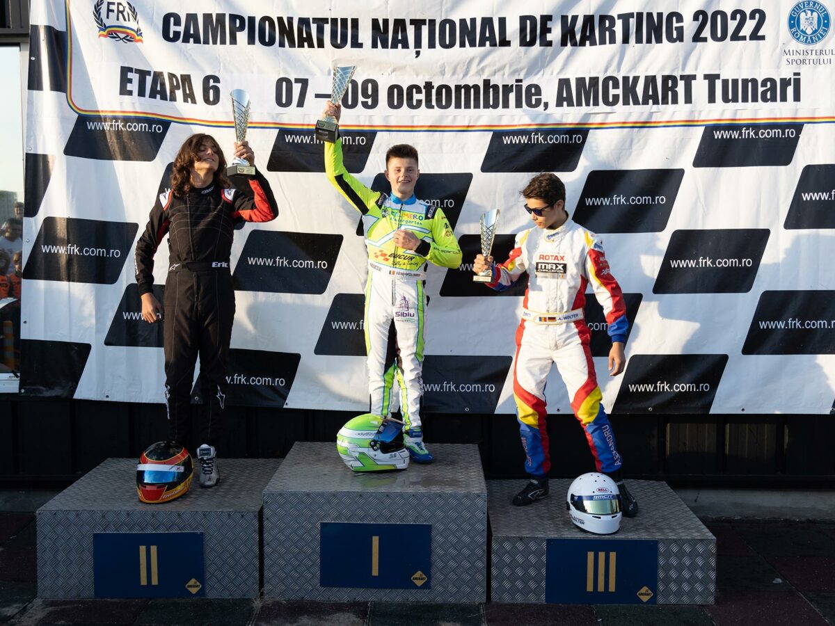marco mircea pătru a luat locul 1 în ultima etapă din campionatul național de karting - sibianul a devenit vicecampion național