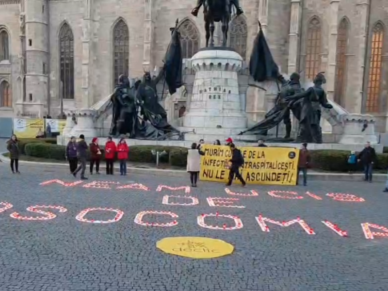 video protest la cluj după ce 4 bebeluşi au murit la maternitate din cauza infecţiilor intraspitaliceşti