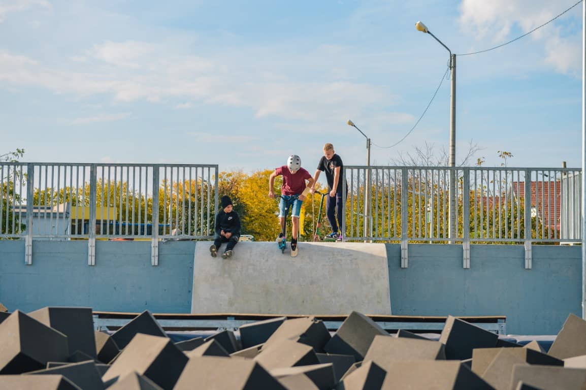 FOAM PIT la Sibiu - Piscina cu burete a skate park-ului Obor a fost finalizată