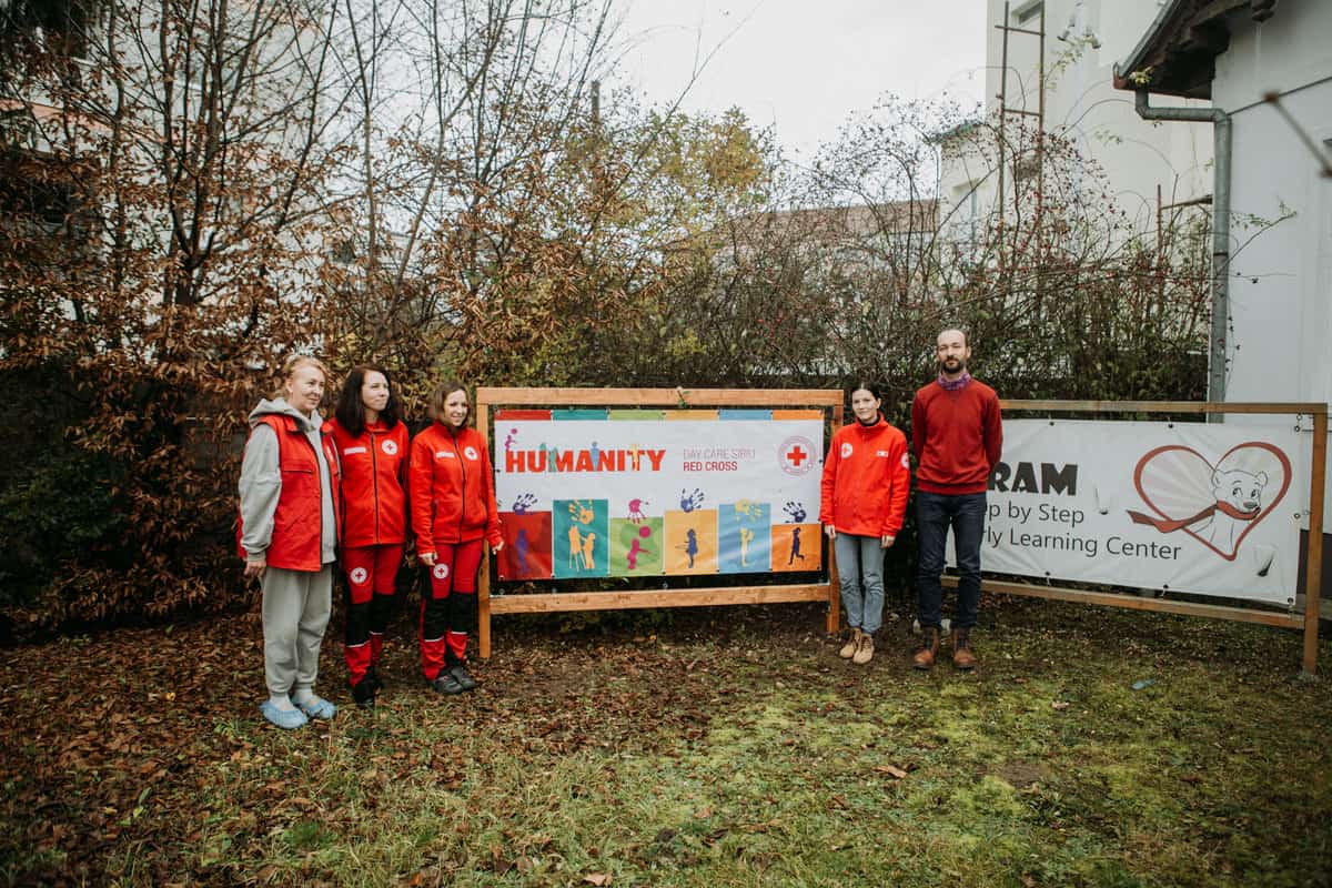foto - crucea roșie a inaugurat prima grădiniță pentru copiii ucraineni din sibiu