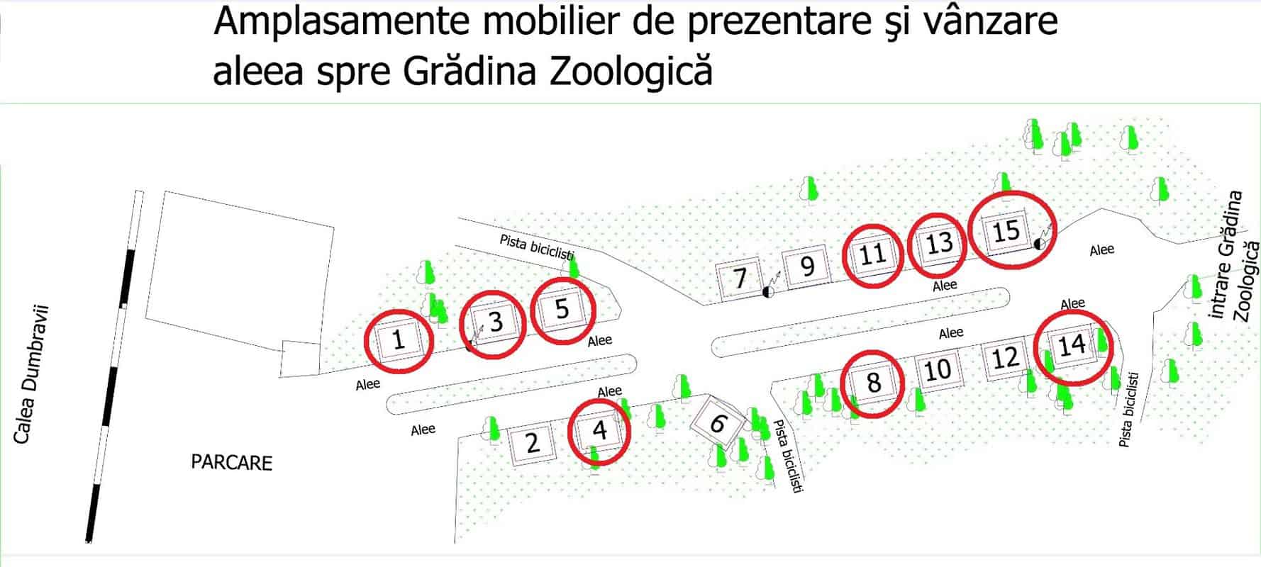 Nouă căsuțe pentru comerț de la Grădina Zoologică din Sibiu, scoase la licitație pentru închiriere