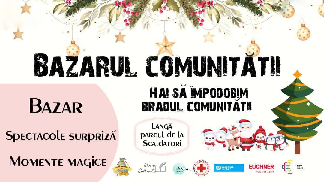 ”bazarul comunității” la cisnădie - o firmă vrea să strângă donații pentru 200 de copii din roșia montană