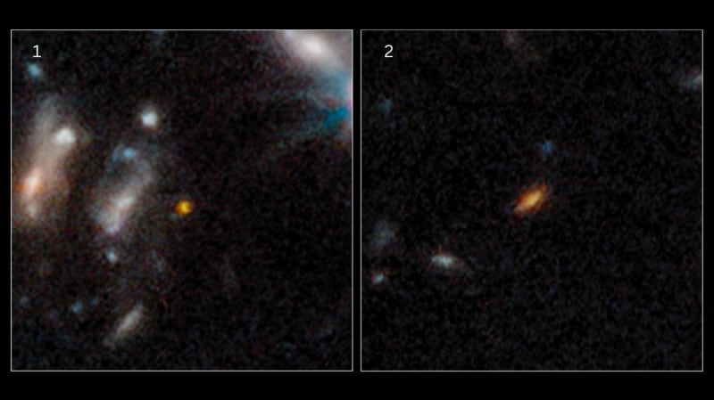imagini surprinzătoare de la telescopul spațial james webb – au fost găsit două dintre cele mai vechi galaxii