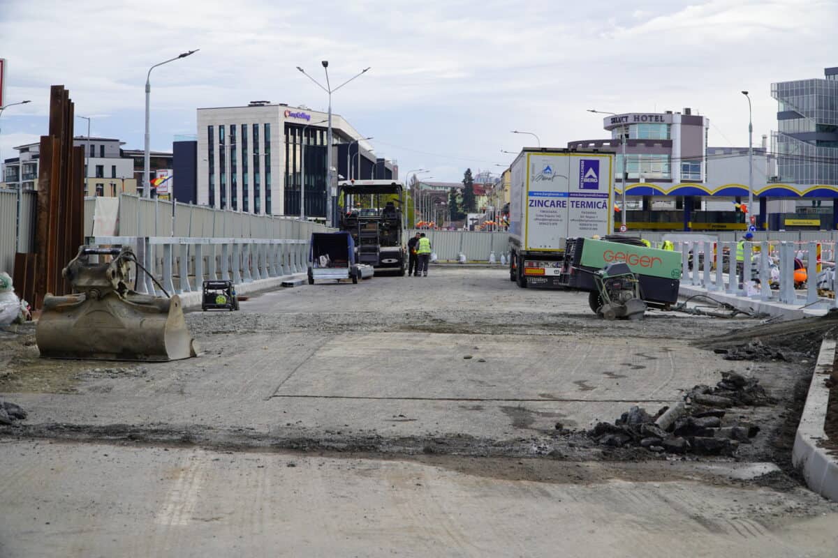 foto video lucrările la podul de pe șoseaua alba iulia – noua cale aproape gata și se redeschide până la finele anului