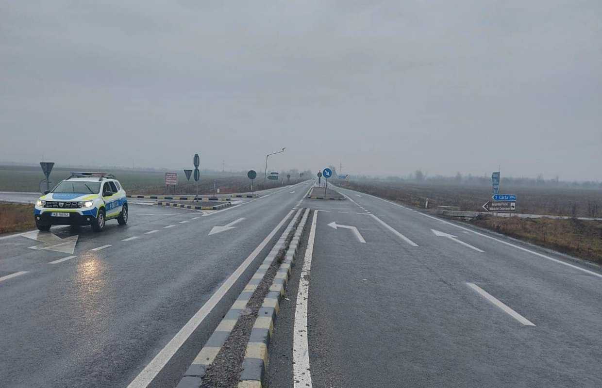 foto: se circulă în condiții de ploaie pe drumurile din sibiu - poliția: „rulați cu viteză redusă”