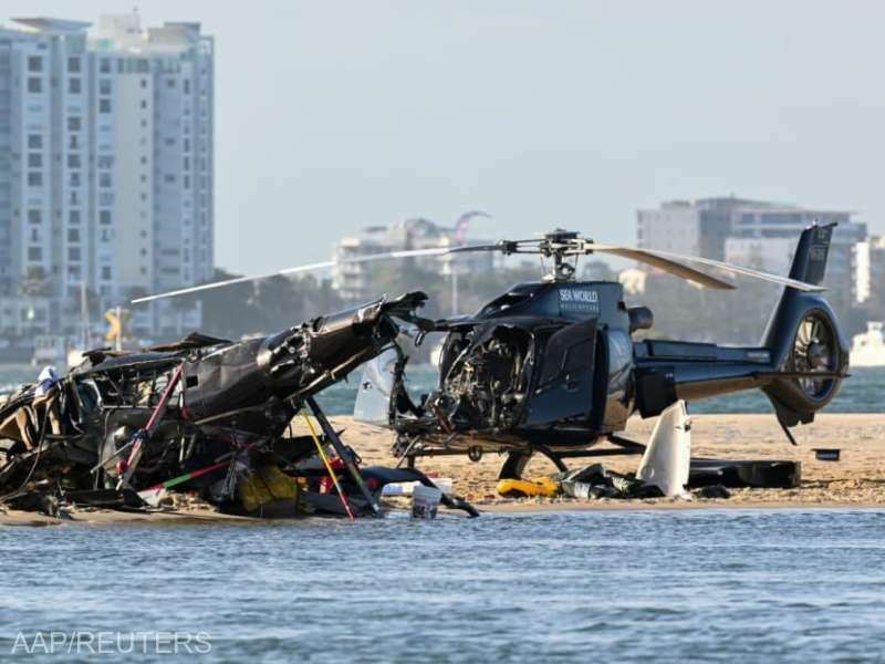 video coliziune între două elicoptere - patru persoane au murit, iar alte trei sunt grav rănite