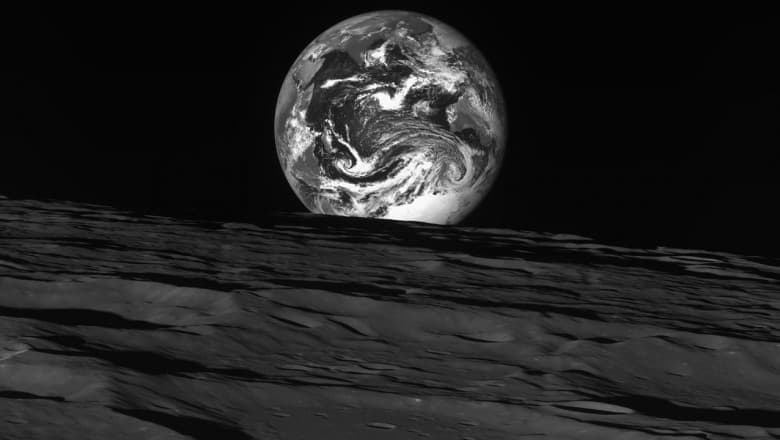 video pământul văzut de pe lună - imagini surprinse de o sondă coreeană