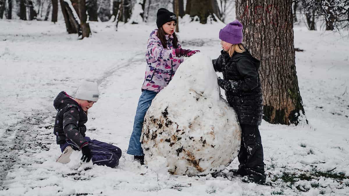 FOTO VIDEO Zeci de copii la săniuș în Parcul Sub Arini – Unii au venit de la școală direct pe derdeluș