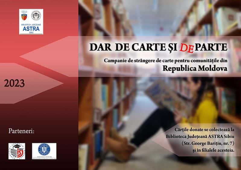 campanie de strângere de cărți pentru republica moldova la biblioteca astra din sibiu