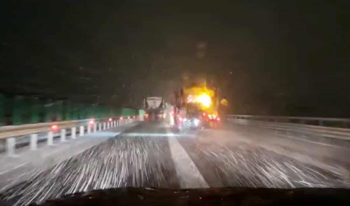 update: ninge viscolit pe autostrada a1 în județul sibiu - circulație închisă între cunța și boița