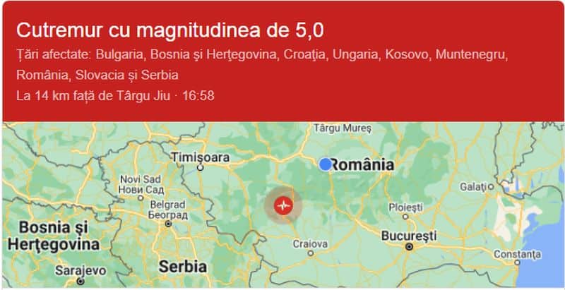 UPDATE Cutremur de 5,2 grade luni în România - Seismul s-a resimțit și la Sibiu!