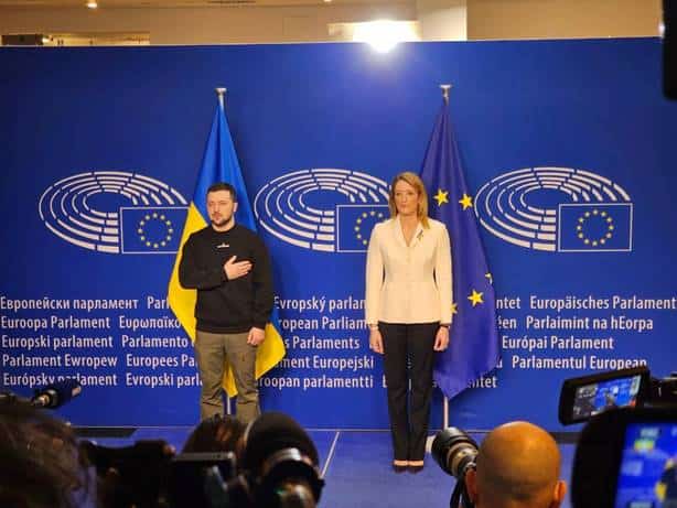 președintele ucrainei, volodimir zelenski, discurs istoric în parlamentul european (c.p)