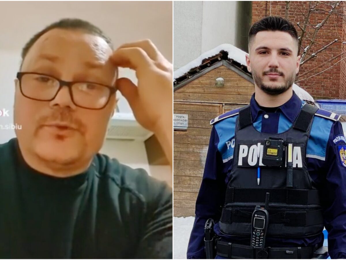 video: polițist din sibiu, înjurat și amenințat pe tiktok - „te prind eu să-ți dau capace, te bag sub roata de rezervă”