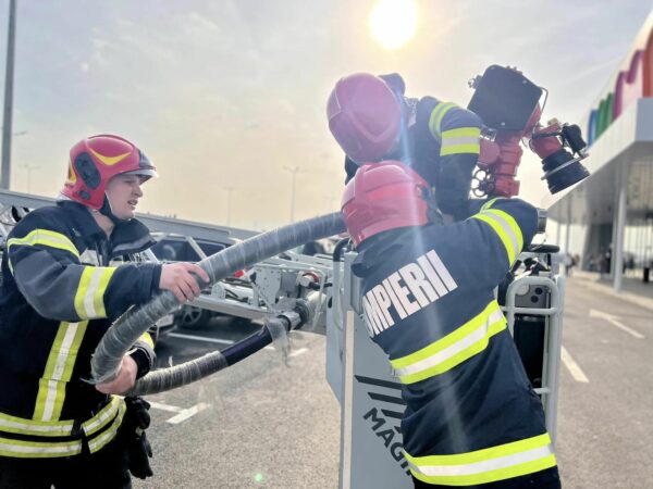 simulare de incendiu la jumbo în sibiu