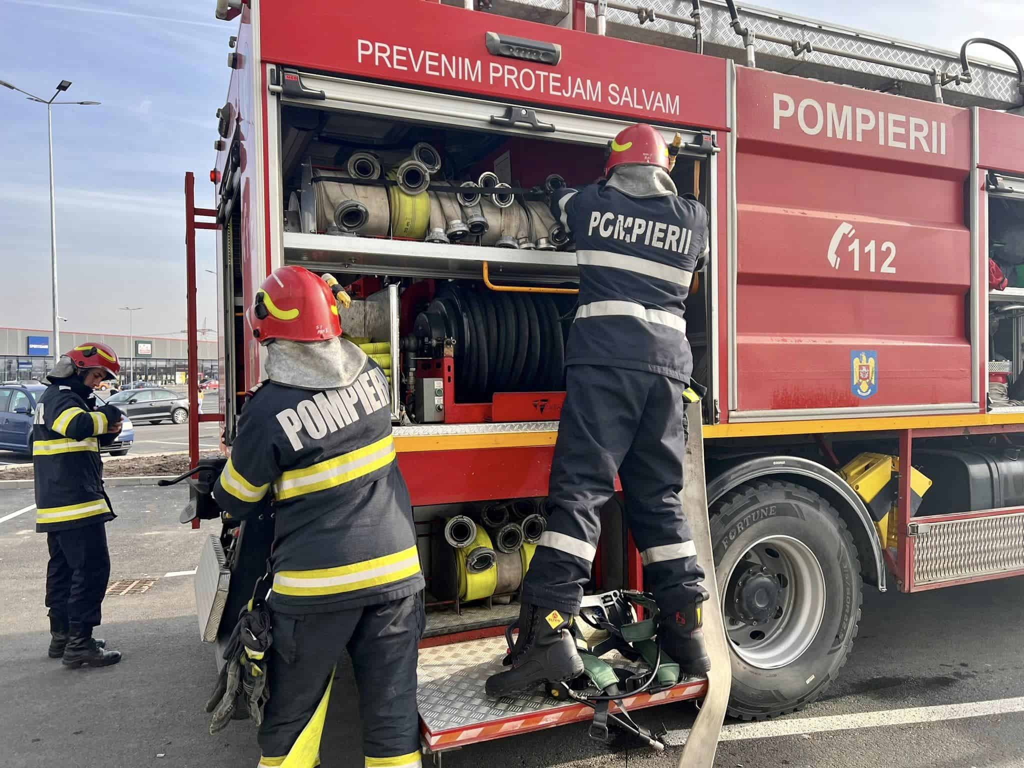 simulare de incendiu la jumbo în sibiu