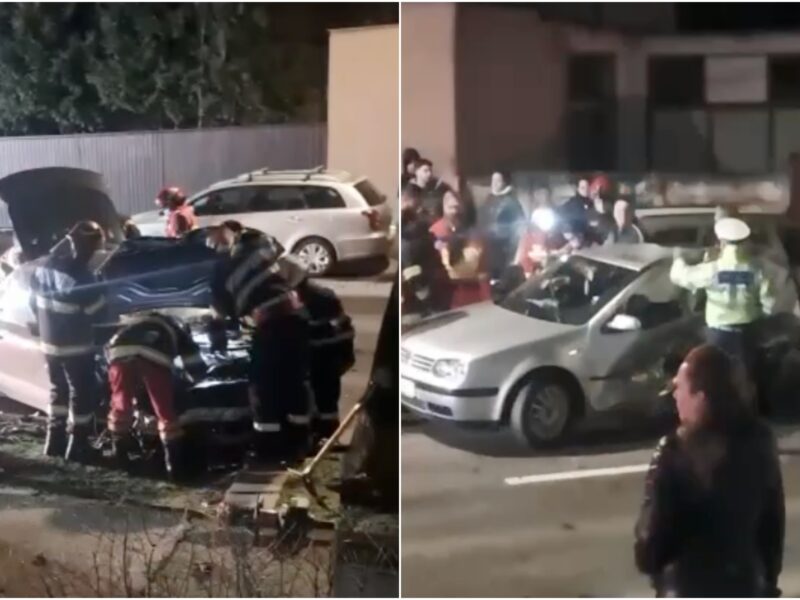 video: accident în vasile aaron - două mașini avariate puternic