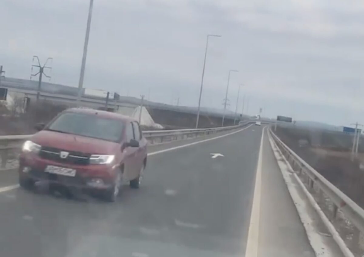 video: inconștiență maximă - șofer pe contrasens la ieșirea de pe autostradă spre mediaș