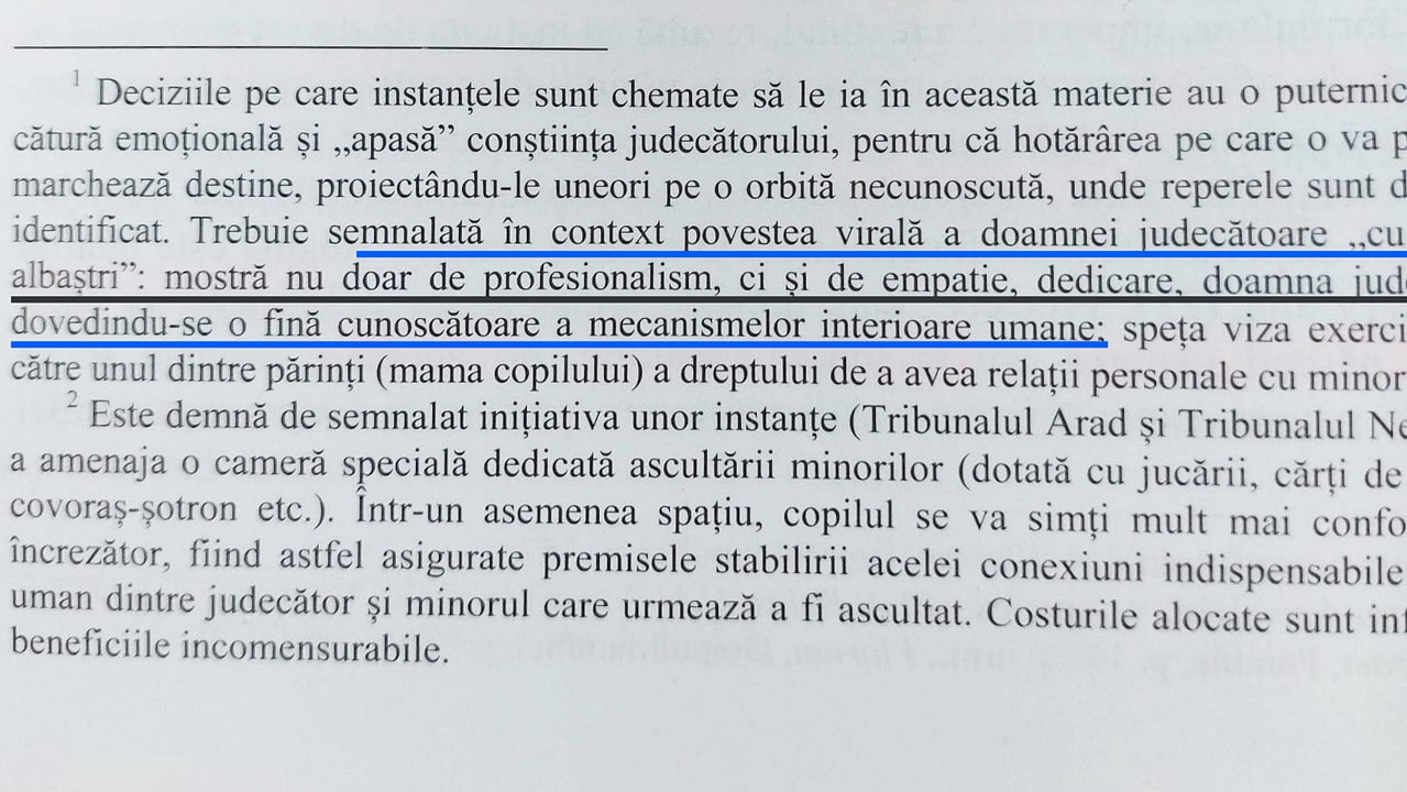  „doamna cu pantofi albaștri” - povestea adevărată care a schimbat abordarea instanțelor în interacțiunea cu copiii a ajuns în manualele de drept - totul a pornit de la sibiu