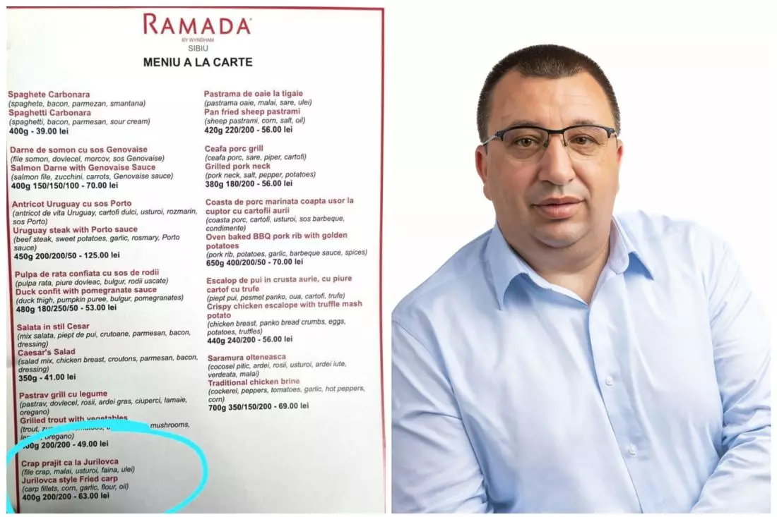 un restaurant din sibiu servește crap prăjit ”ca la jurilovca” - primarul comunei din tulcea: ”nu îl prăjim într-un fel specific”