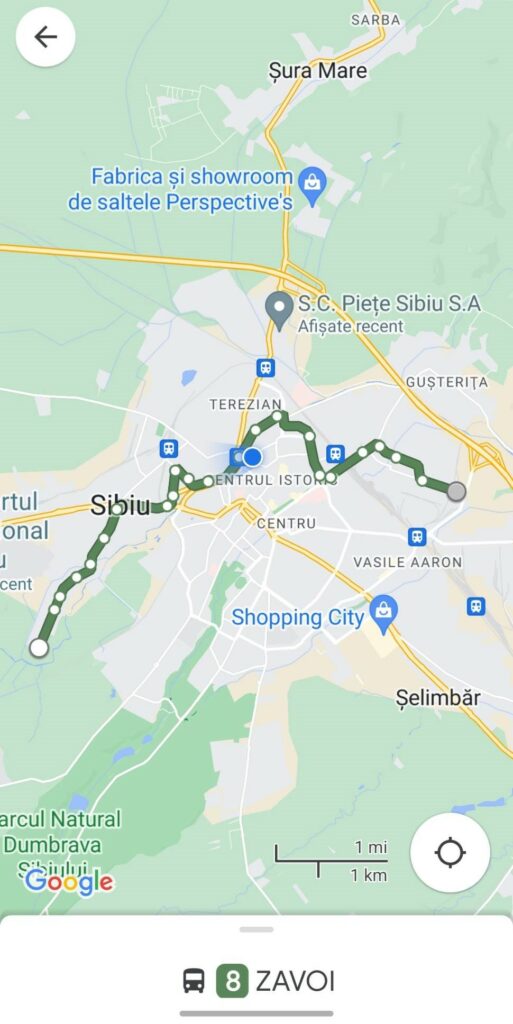 Sibiu Bus versus Google Maps - Aplicația locală lasă de dorit și e deficitară la multe capitole