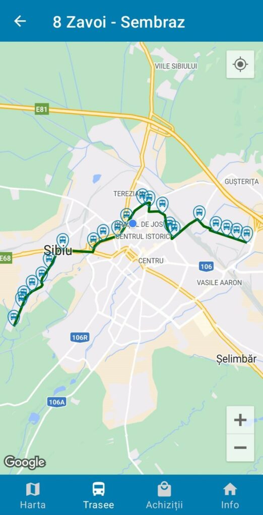 Sibiu Bus versus Google Maps - Aplicația locală lasă de dorit și e deficitară la multe capitole