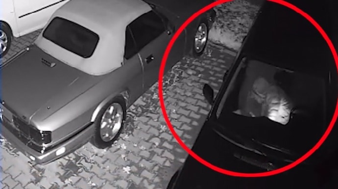 video hoții fac ravagii în cartierul arhitecților - un sibian și-a găsit mașina spartă în parcare