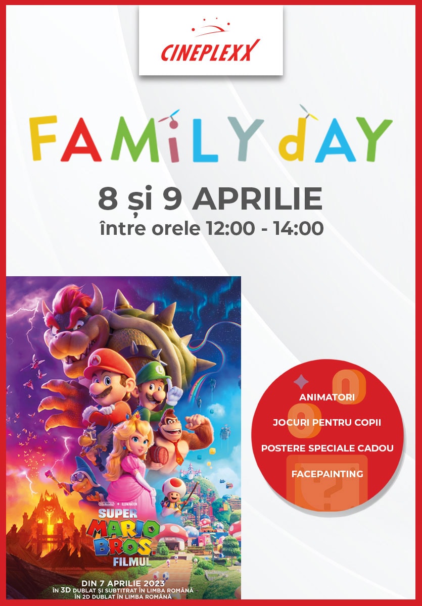 weekend la cineplexx sibiu - family day cu jocuri și surprize dar și aventură cu puțină groază