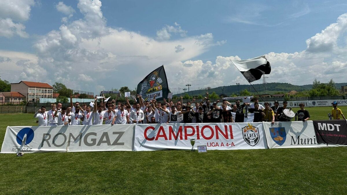 acs mediaș a sărbătorit titlul de campioană în liga 4 - barajul cu gheorgheni se joacă pe 17 și 24 iunie