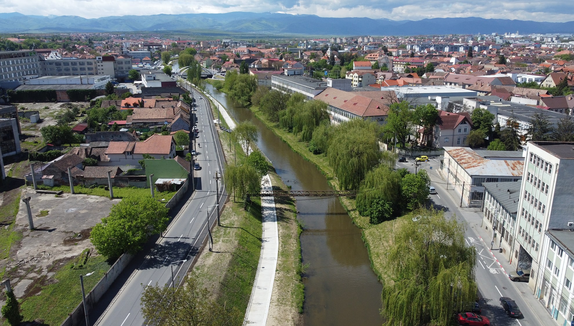 VIDEO: Bicicliștii se vor plimba în curând pe noile piste de pe malul Cibinului - Cum arată