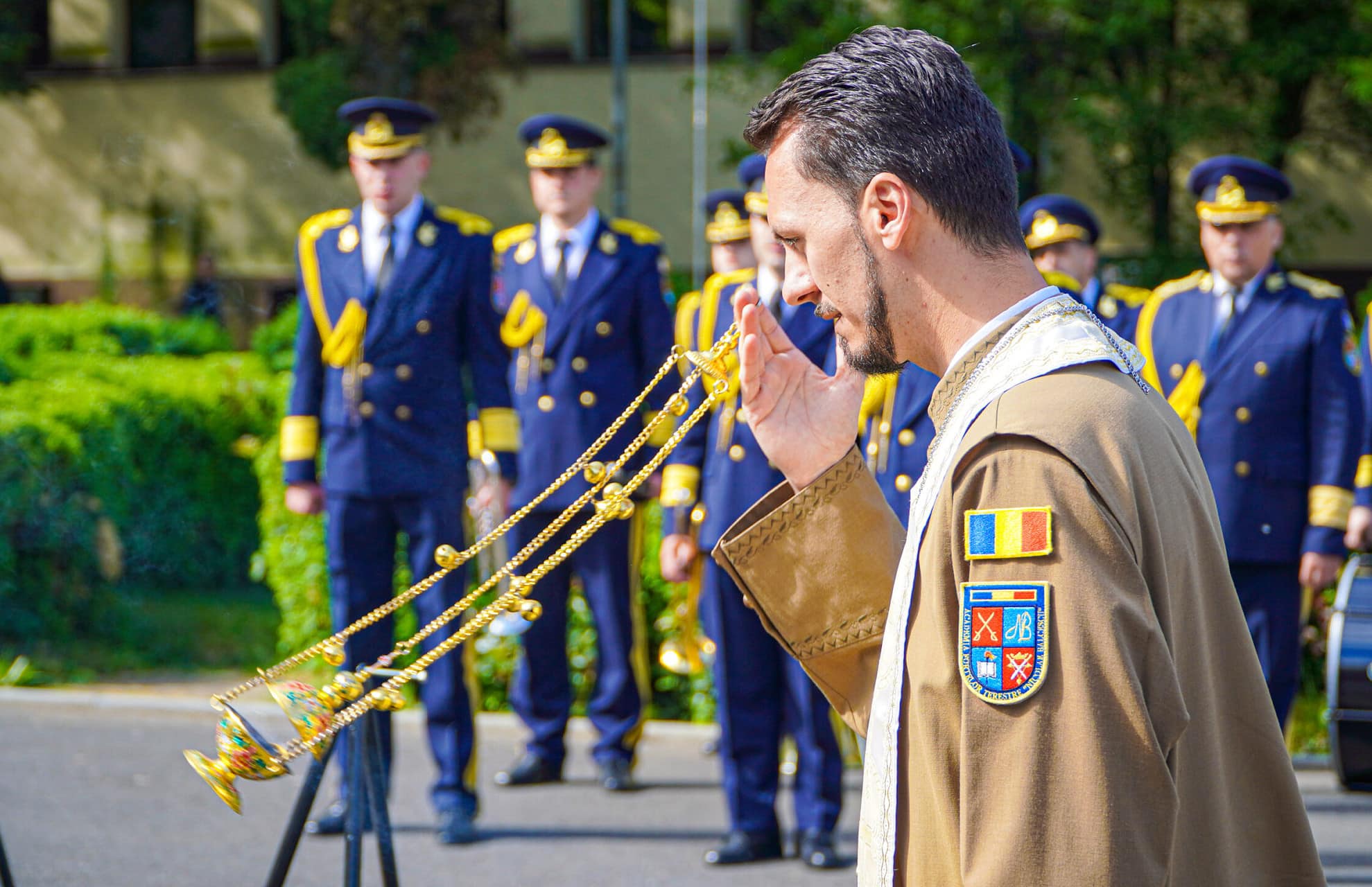 FOTO VIDEO Ziua Independenței de stat, comemorată la Sibiu - Au fost depuse jerbe și coroane de flori