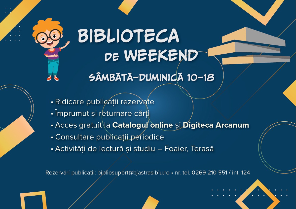 noi beneficii pentru iubitori de carte din sibiu - biblioteca astra deschisă și în weekend