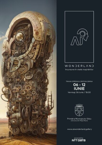 „ai wonderland - incursiune în visele mașinăriilor” - expoziția cu imagini generate de inteligența artificială are loc la sibiu